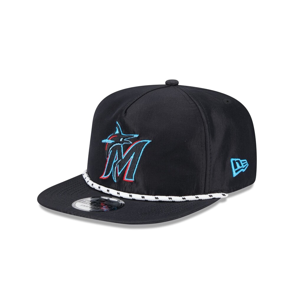 New Era Miami Marlins Team Rope Golfer Hat - One Size